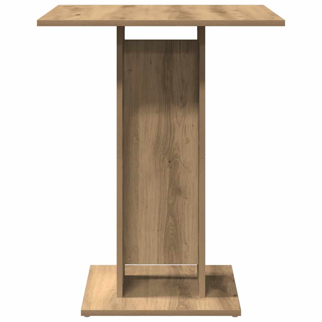 vidaXL Bistro Table Artisan Oak 60x60x75 cm Engineered Wood 4