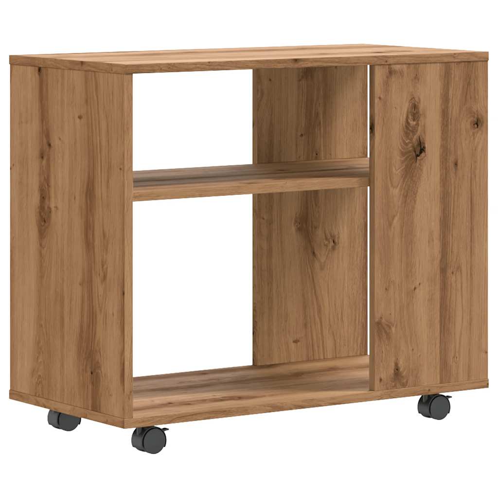 vidaXL Side Table Artisan Oak 70x35x60.5 cm Engineered Wood 2