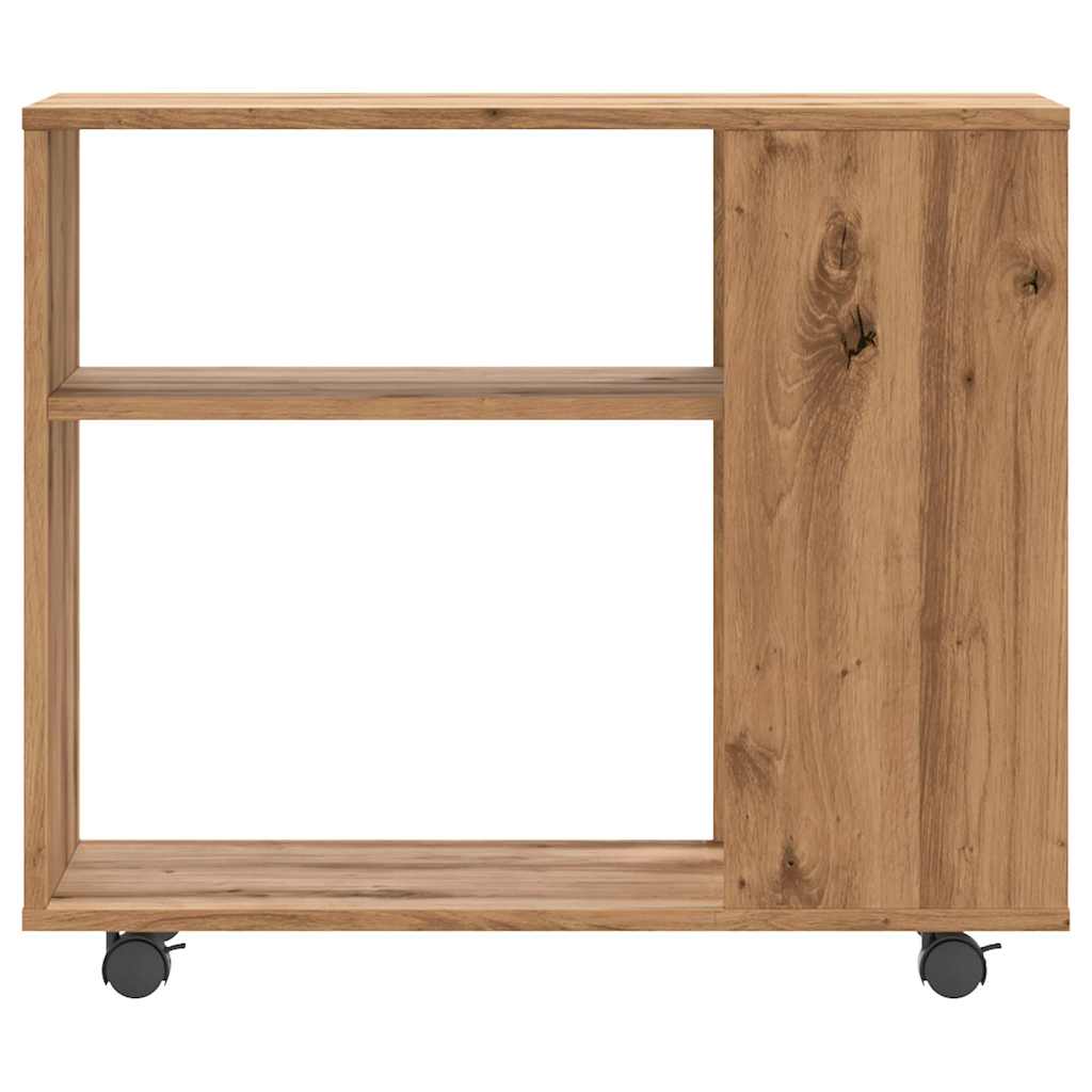 vidaXL Side Table Artisan Oak 70x35x60.5 cm Engineered Wood 4
