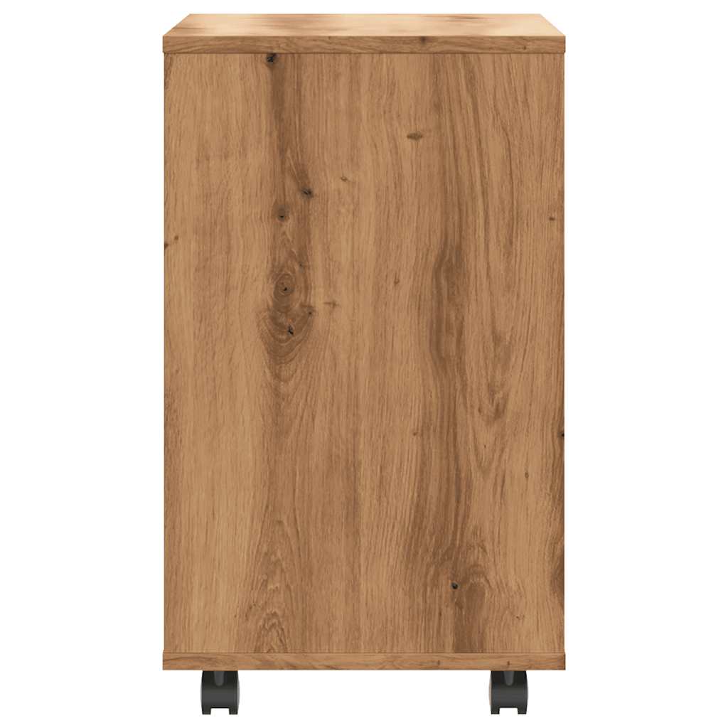 vidaXL Side Table Artisan Oak 70x35x60.5 cm Engineered Wood 5