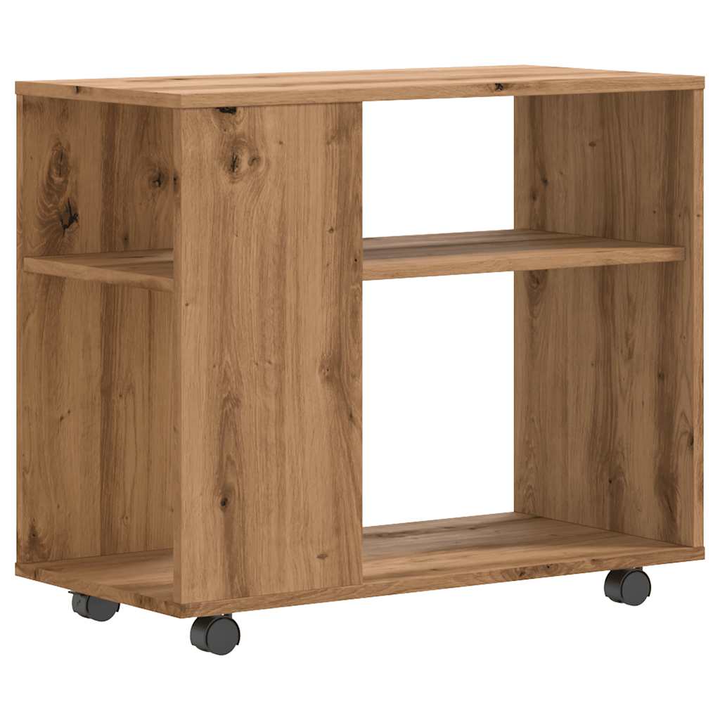 vidaXL Side Table Artisan Oak 70x35x60.5 cm Engineered Wood 6