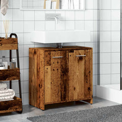 vidaXL Bathroom Sink Cabinet Old Wood 60x33x60 cm Engineered Wood 3
