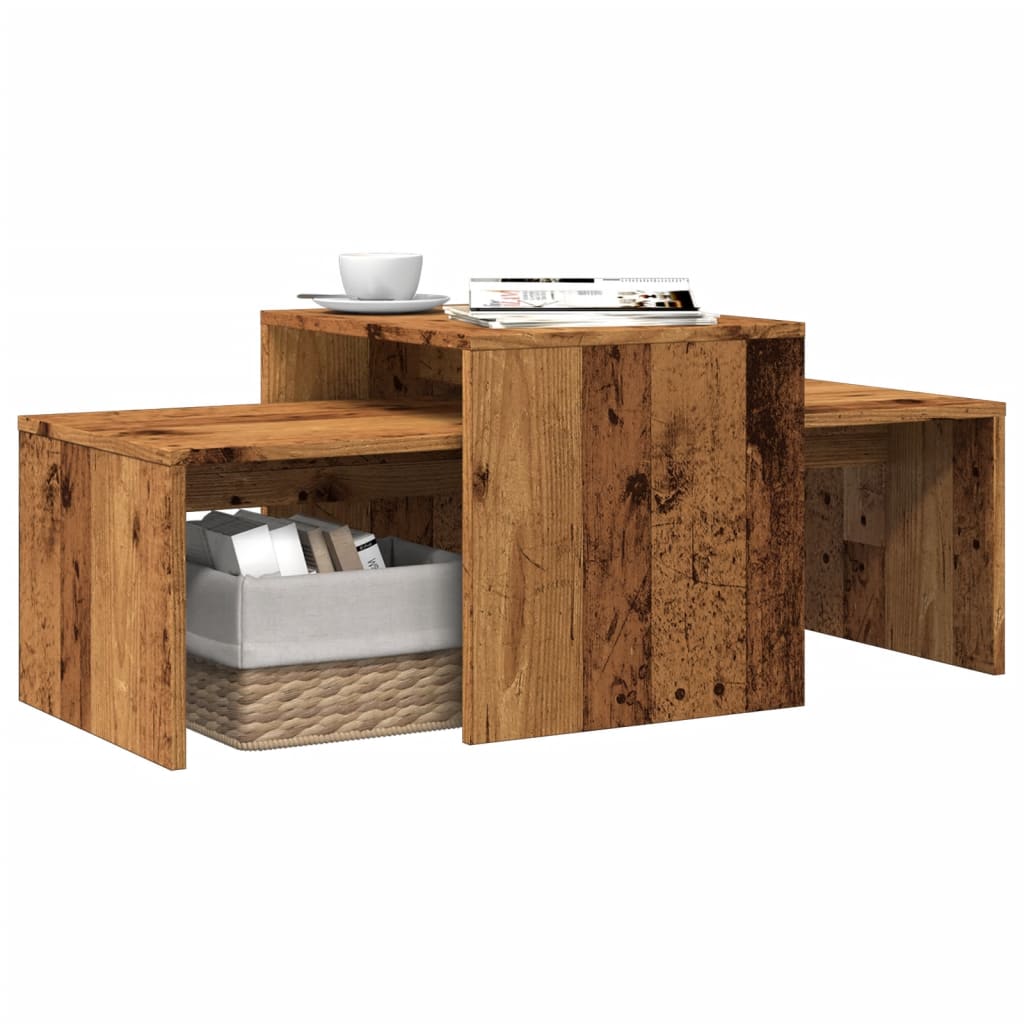 vidaXL Coffee Table Old Wood 100x48x40 cm Engineered Wood 1