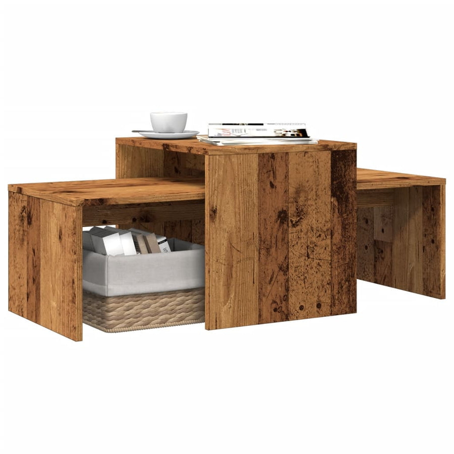 vidaXL Coffee Table Old Wood 100x48x40 cm Engineered Wood 1