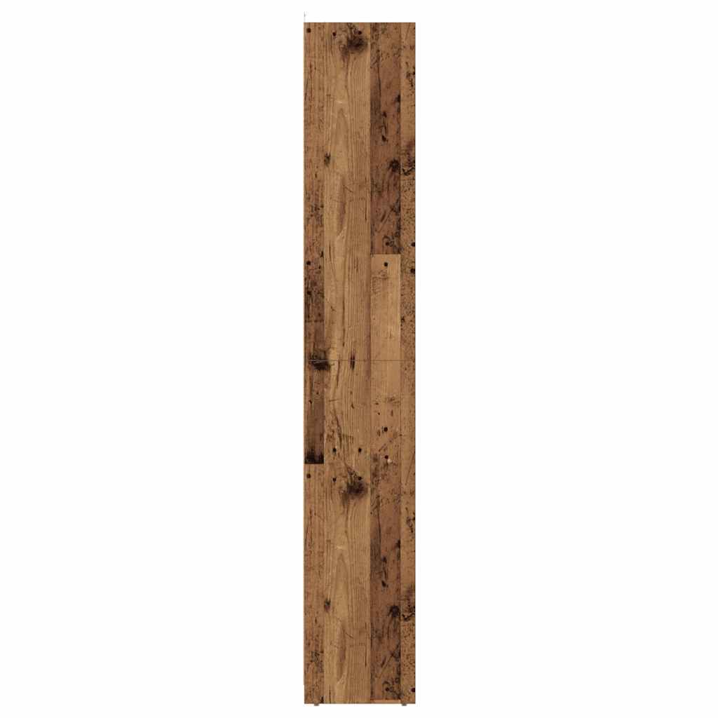vidaXL Bathroom Cabinet Old Wood 30x30x183.5 cm Engineered Wood 6