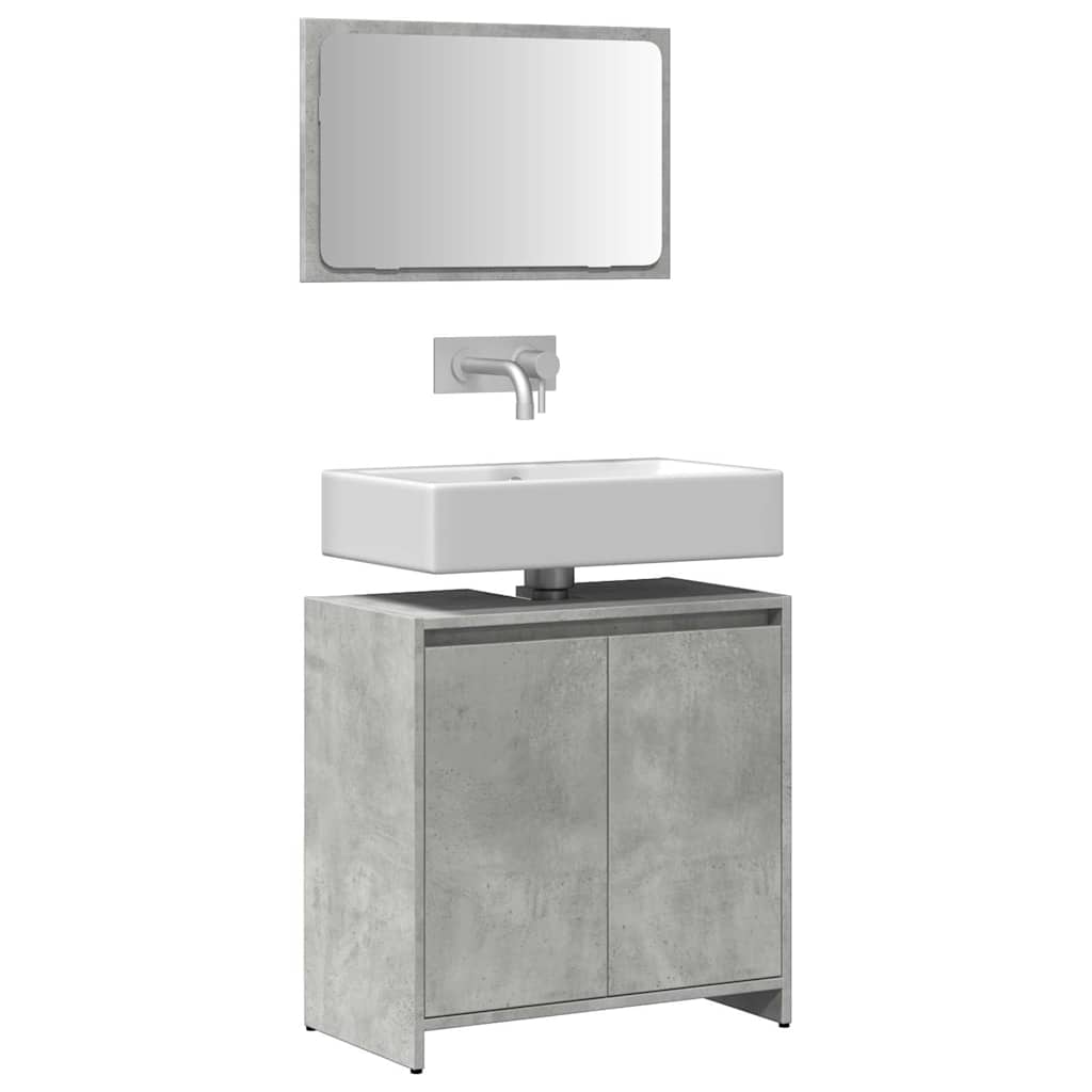 vidaXL 2 Piece Bathroom Furniture Set Engineered Wood