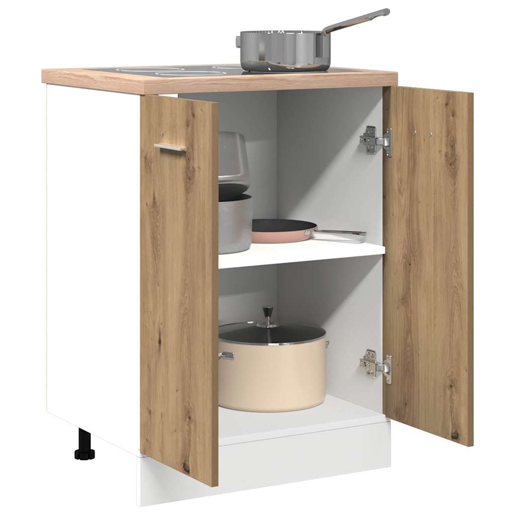 vidaXL Bottom Cabinet Lyon Artisan Oak 60x46x81.5 cm Engineered Wood 4