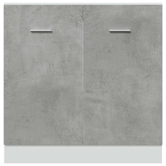 vidaXL Sink Bottom Cabinet Lyon Concrete Grey 80x46x81.5 cm Engineered Wood 6