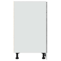 vidaXL Drawer Bottom Cabinet Lyon Concrete Grey 40x46x81.5 cm Engineered Wood 5