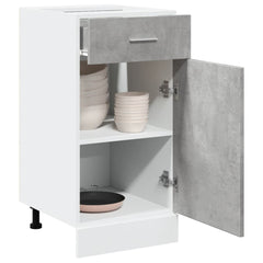 vidaXL Drawer Bottom Cabinet Lyon Concrete Grey 40x46x81.5 cm Engineered Wood 1