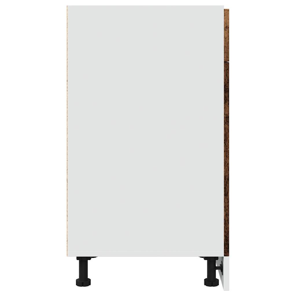 vidaXL Drawer Bottom Cabinet Lyon Old Wood 40x46x81.5 cm Engineered Wood 5