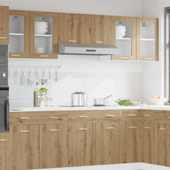 vidaXL Hanging Glass Cabinet Lyon Artisan Oak 40x31x60 cm Engineered Wood 1