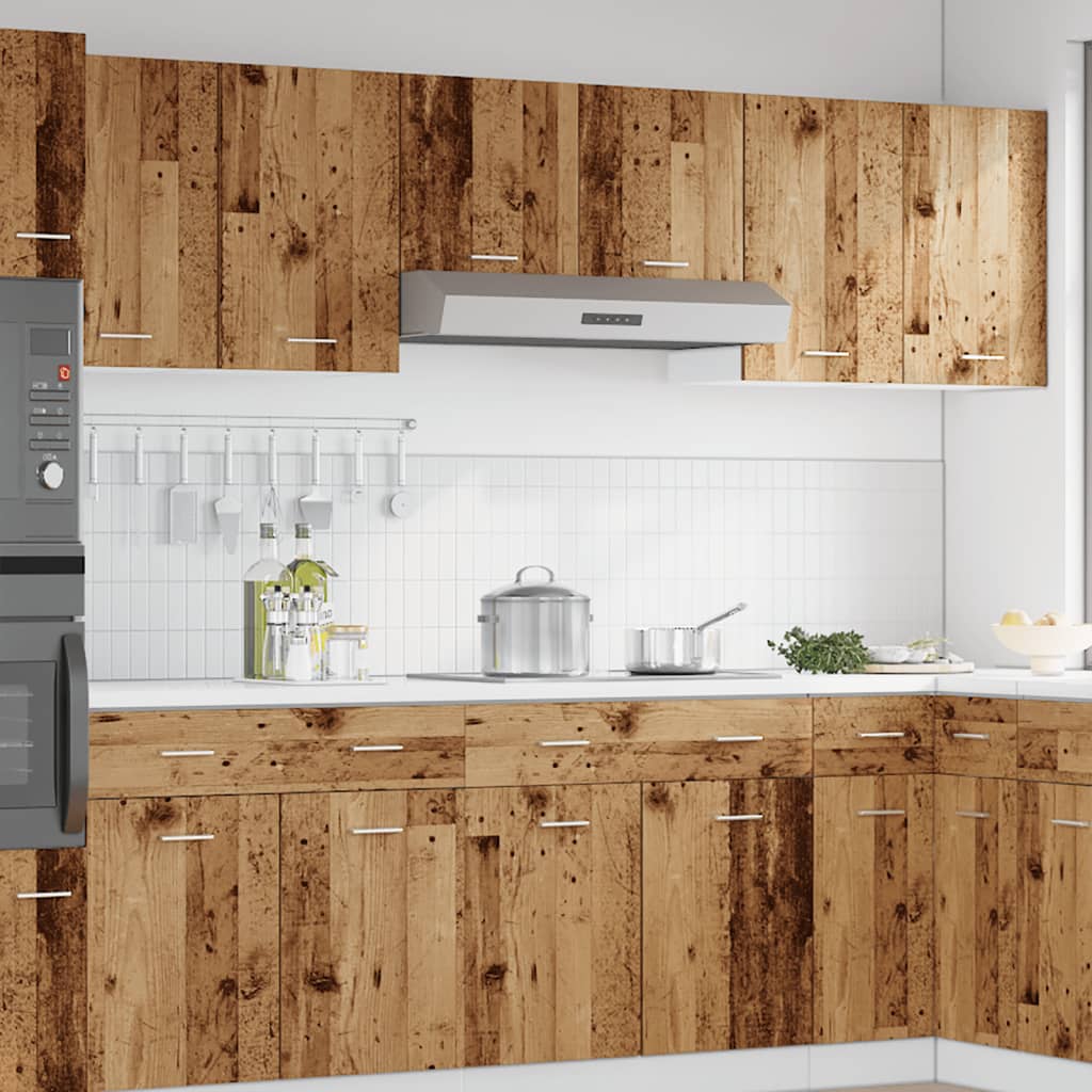 vidaXL Hanging Cabinet Lyon Old Wood 50x31x60 cm Engineered Wood 3