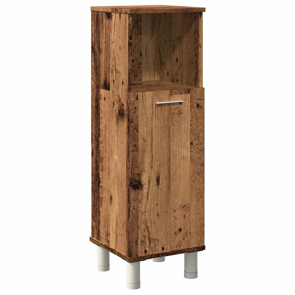 vidaXL Bathroom Cabinet Old Wood 30x30x95 cm Engineered Wood 2