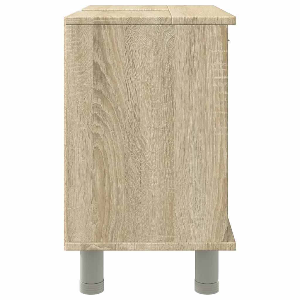 vidaXL Bathroom Cabinet Sonoma Oak 60x32x53.5 cm Engineered Wood 6