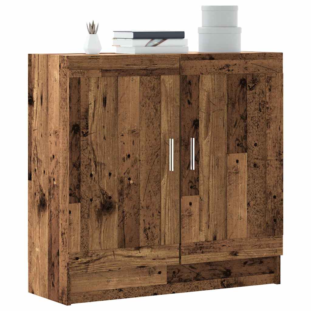 vidaXL Book Cabinet Old Wood 82,5x30,5x80 cm Engineered Wood 1