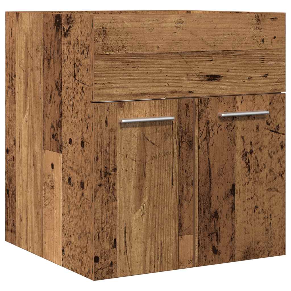 vidaXL Bathroom Sink Cabinet Old Wood 41x38.5x46 cm Engineered Wood 2
