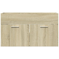 vidaXL Bathroom Sink Cabinet Sonoma Oak 90x38.5x46 cm Engineered Wood 4