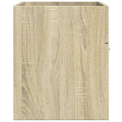 vidaXL Bathroom Sink Cabinet Sonoma Oak 90x38.5x46 cm Engineered Wood 5