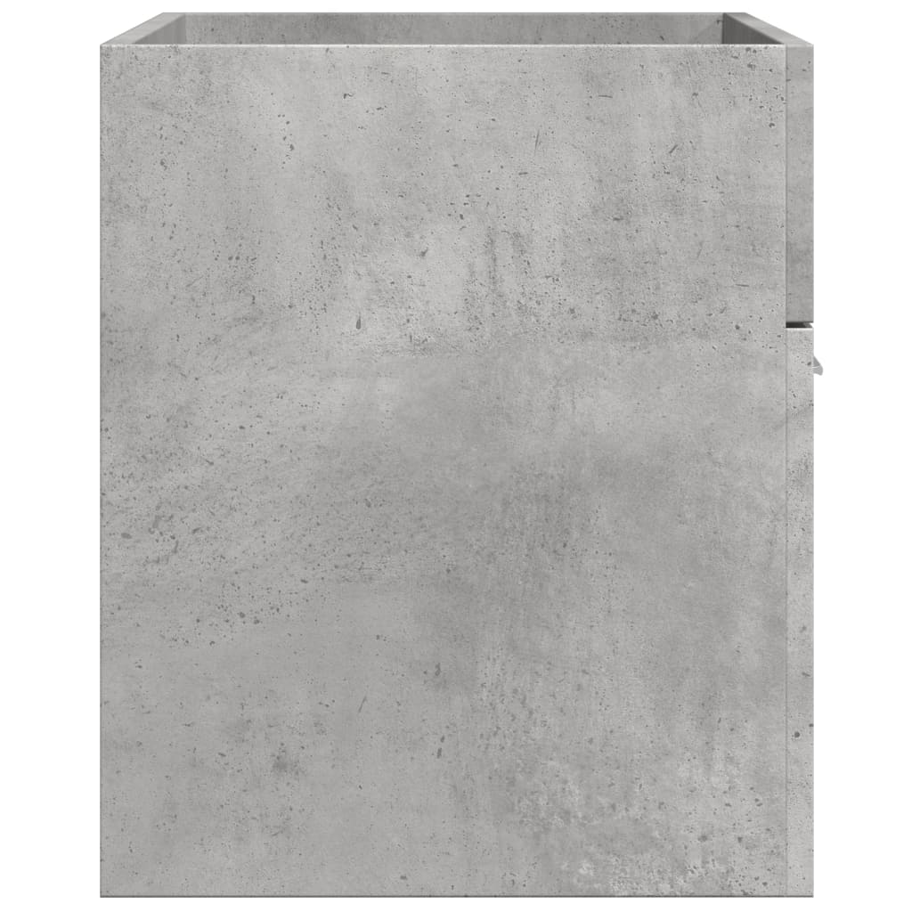 vidaXL Bathroom Sink Cabinet Concrete Grey 90x38.5x46 cm Engineered Wood 5