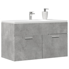 vidaXL Bathroom Sink Cabinet Concrete Grey 90x38.5x46 cm Engineered Wood 1