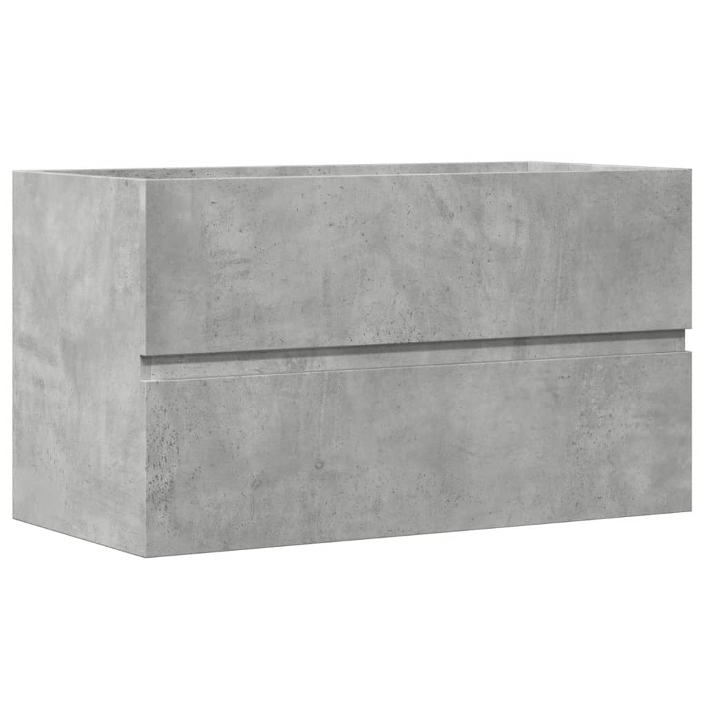 Sink Cabinet 80x38,5x45 cm Engineered Wood 80 x 38.5 x 45 cm Concrete grey