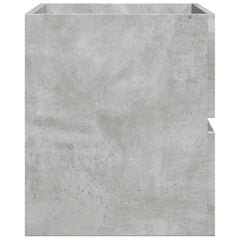 vidaXL Bathroom Hanging Cabinet Concrete Grey 80x38.5x45 cm Engineered Wood 5