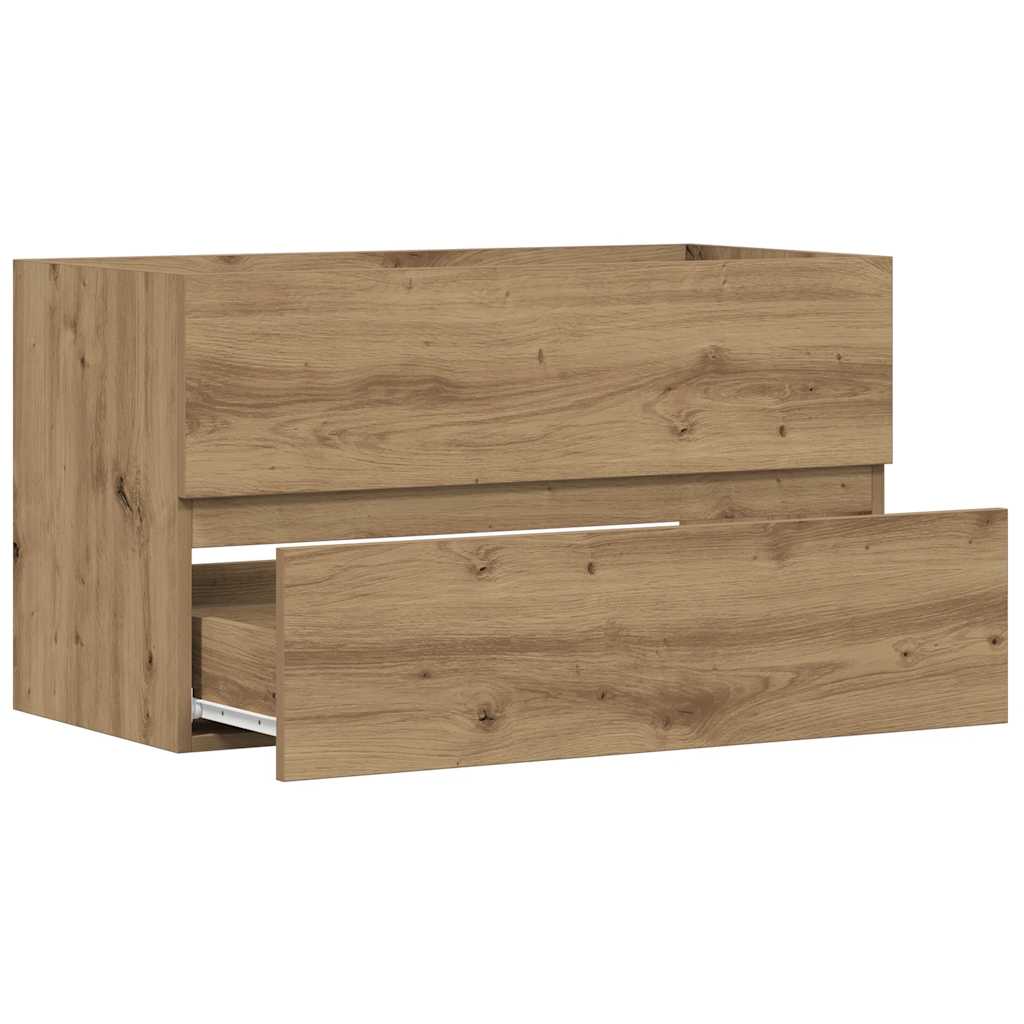Sink Cabinet 90x38,5x45 cm Engineered Wood 90 x 38.5 x 45 cm Artisian oak