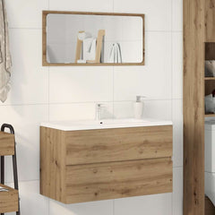 vidaXL Sink Cabinet Artisian Oak 90x38.5x45 cm Engineered Wood 1