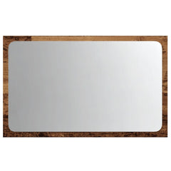 vidaXL Bathroom Mirror with LED Light Old Wood 60x8.5x38 cm 6