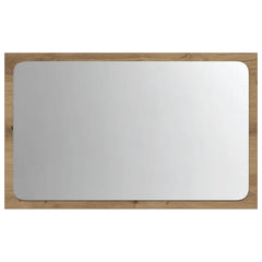 vidaXL Bathroom Mirror with LED Light Artisan Oak 60x8.5x38 cm 6