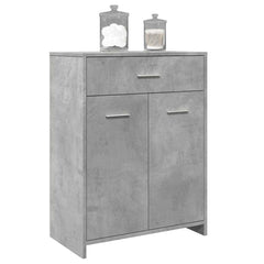 vidaXL Bathroom Cabinet Concrete Grey 60x33x80 cm Engineered Wood 1