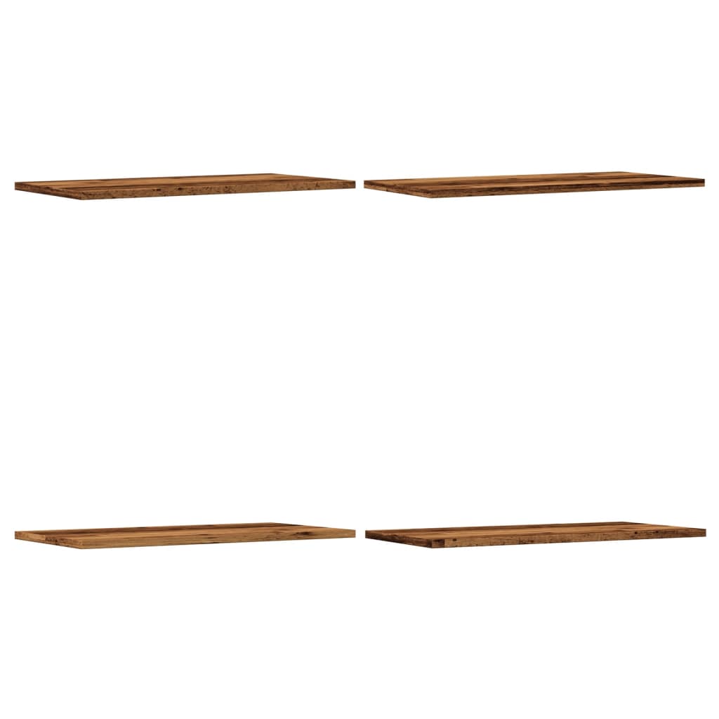 vidaXL Wall Shelves 4 pcs Old Wood 60x30x1,5 cm Engineered Wood 2