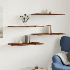 vidaXL Wall Shelves 4 pcs Old Wood 60x30x1,5 cm Engineered Wood 3