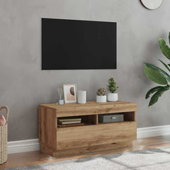 vidaXL TV Cabinet with LED Lights 80x35x40 cm