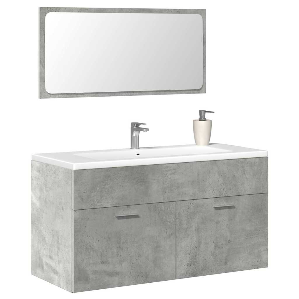vidaXL 2 Piece Bathroom Furniture Set Engineered Wood