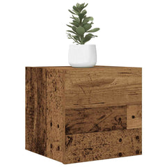 Wall-mounted TV Cabinet Set 30,5x30x30 cm 2 Old wood
