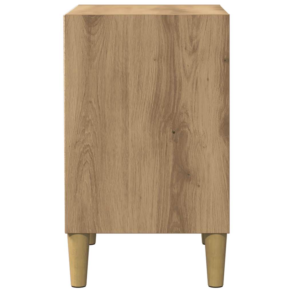 vidaXL Bedside Cabinet Artisan Oak 40x30x50 cm Engineered Wood 6