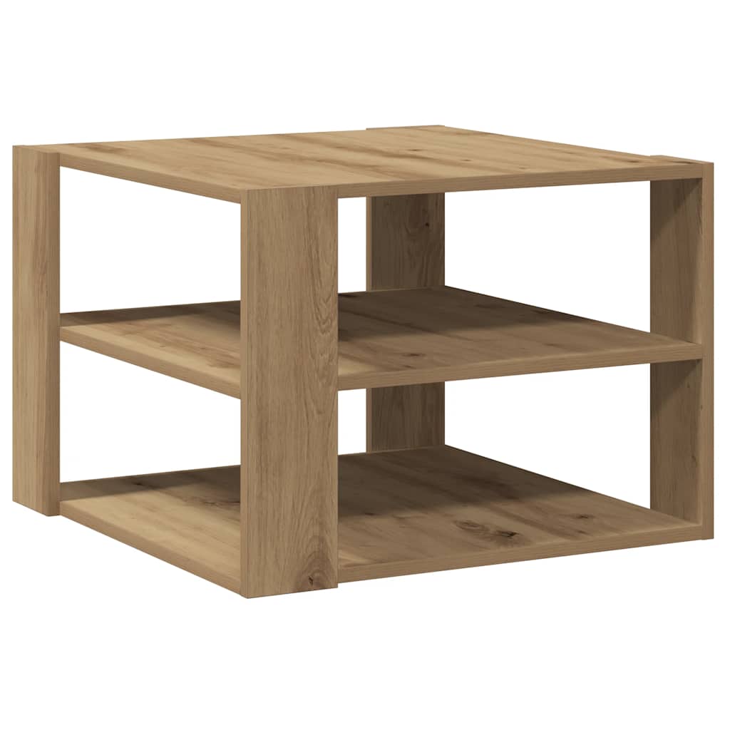 vidaXL Coffee Table Artisan Oak 58x58x40 cm Engineered Wood 2