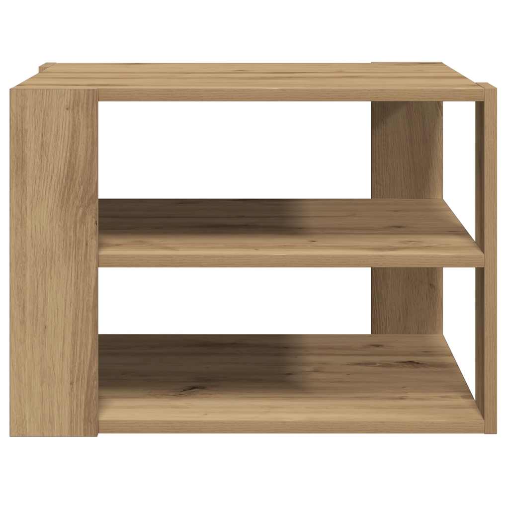 vidaXL Coffee Table Artisan Oak 58x58x40 cm Engineered Wood 4