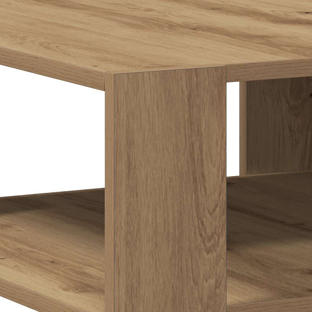 vidaXL Coffee Table Artisan Oak 58x58x40 cm Engineered Wood 6
