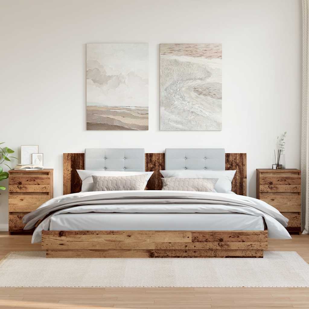 vidaXL Bed Cabinets 40x35x62.5 cm Engineered Wood