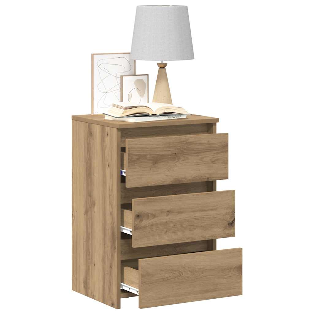 vidaXL Bedside Cabinets 2 pcs Artisan Oak 40x35x62,5 cm Engineered Wood 3