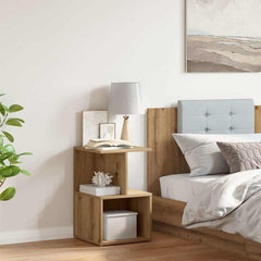 vidaXL Bedside Cabinet Artisan Oak 35x35x55 cm Engineered Wood 1