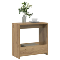 vidaXL Side Table Artisan Oak 50x26x50 cm Engineered Wood 3