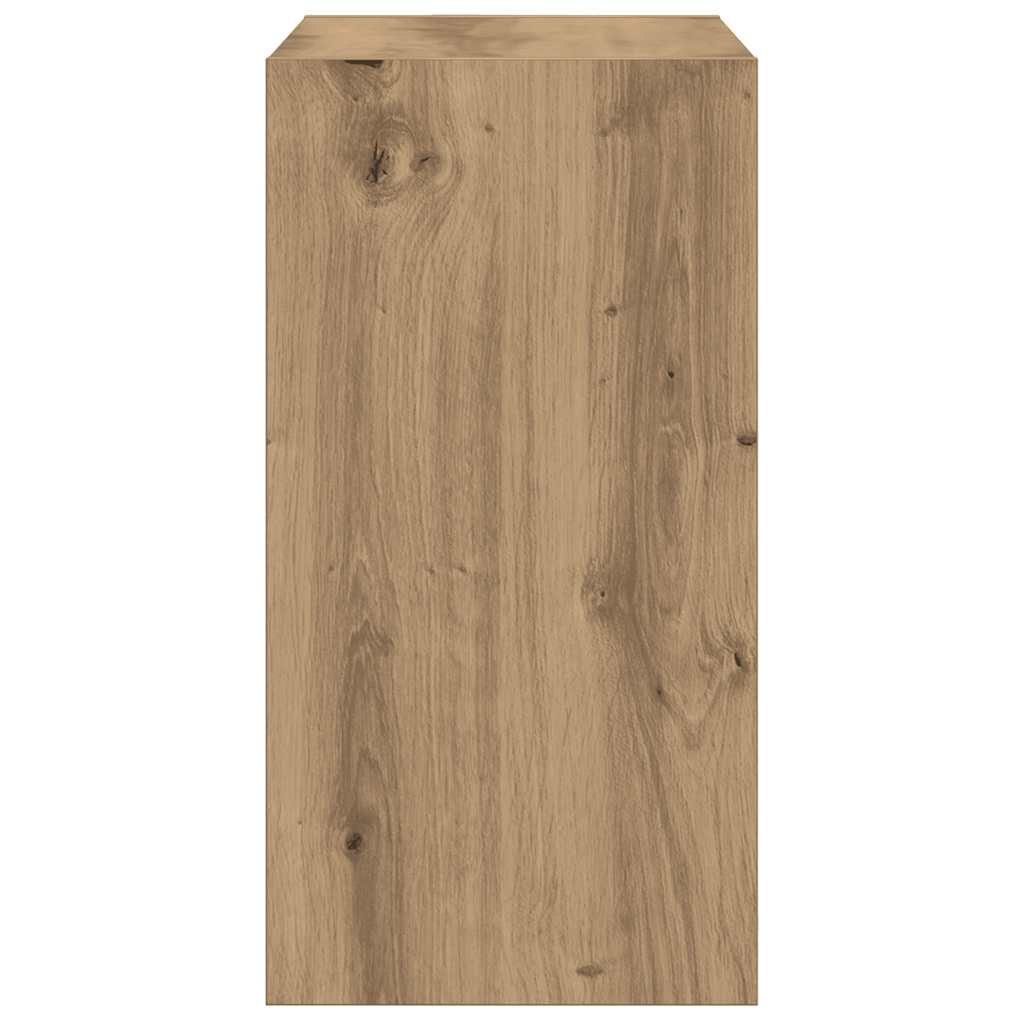 vidaXL Side Table Artisan Oak 50x26x50 cm Engineered Wood 5