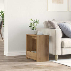 vidaXL Side Table Artisan Oak 50x26x50 cm Engineered Wood 1