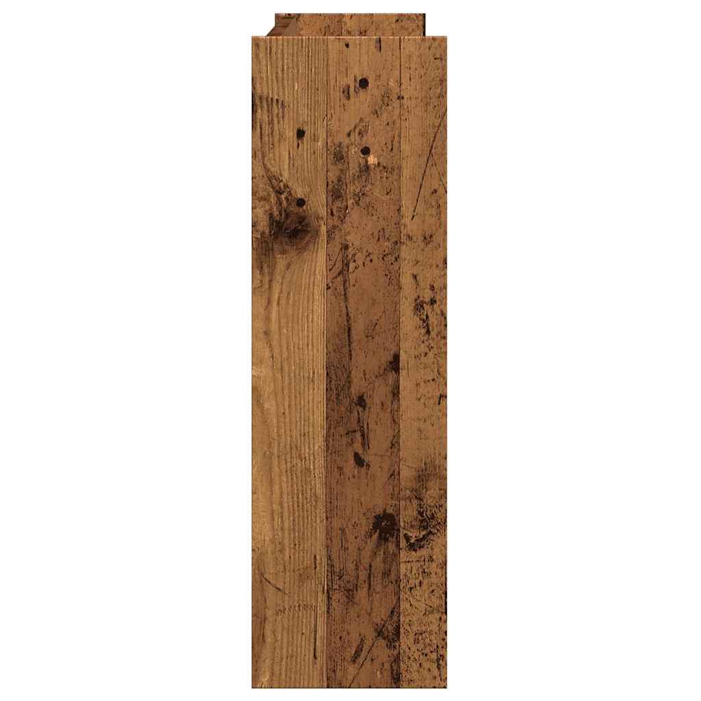 vidaXL Wall Shoe Cabinet Old Wood 80x18x60 cm Engineered Wood 5