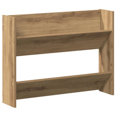 vidaXL Wall Shoe Cabinet Artisan Oak 80x18x60 cm Engineered Wood 2