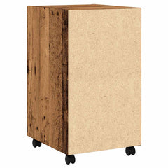 vidaXL Cabinet with Wheels Old Wood 33x38x60 cm Engineered Wood 6